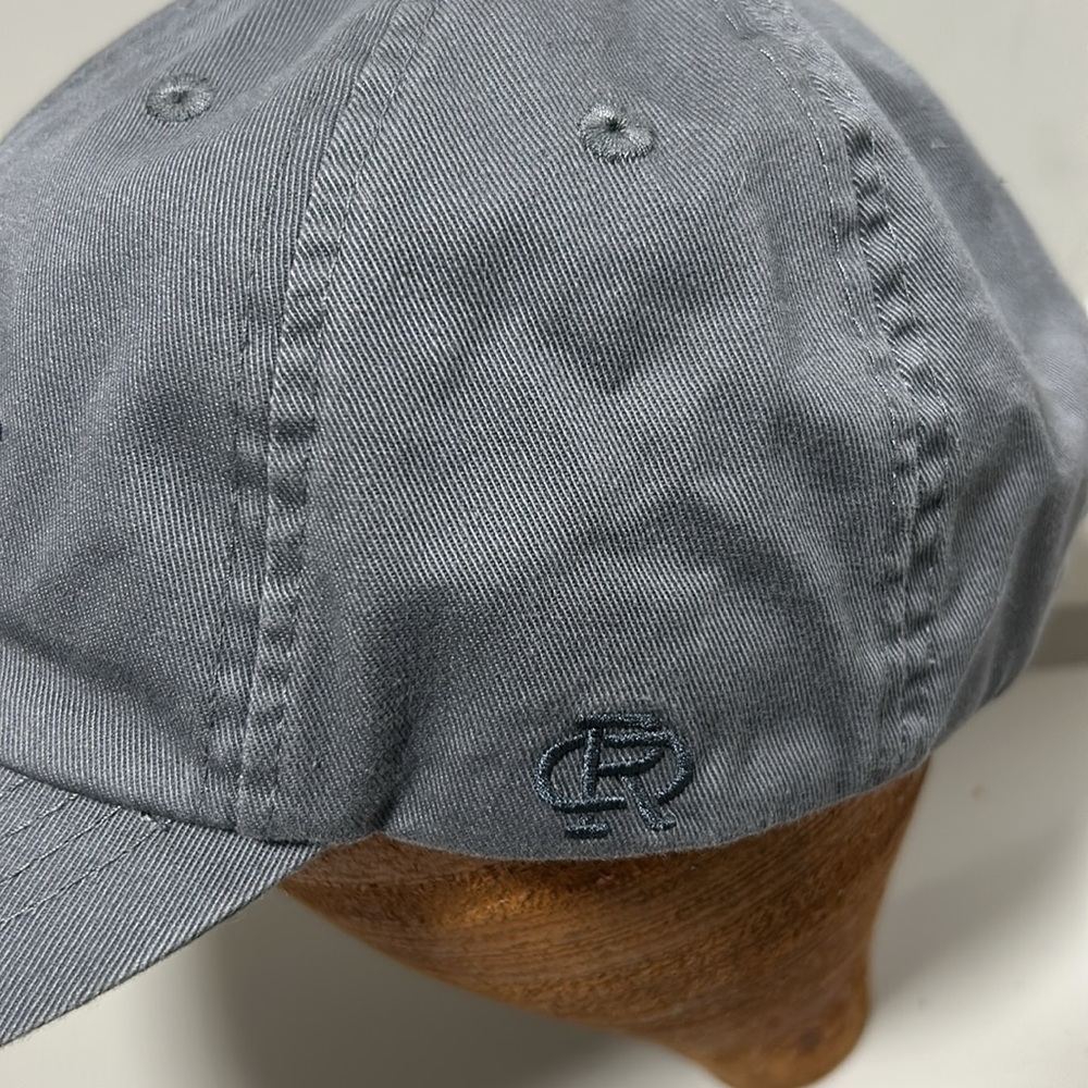 Dog Mom Paw Print Gray Baseball Cap(Hat) Embroidered 100% Cotton Adjustable OSFM - Picture 5 of 9